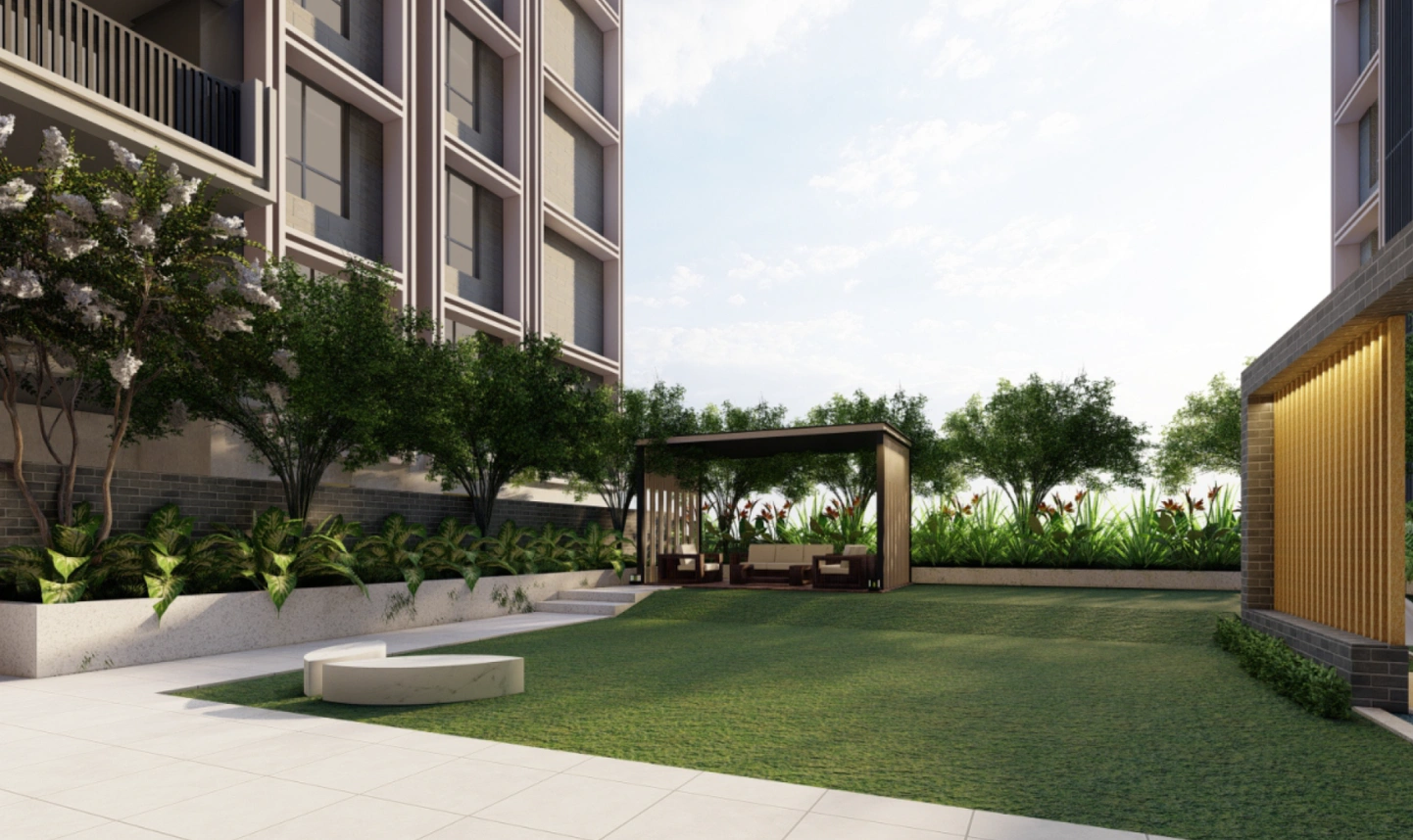 A well-equipped clubhouse, swimming pool, landscaped gardens, gymnasium, indoor games, and kids’ play areas enhance everyday living.